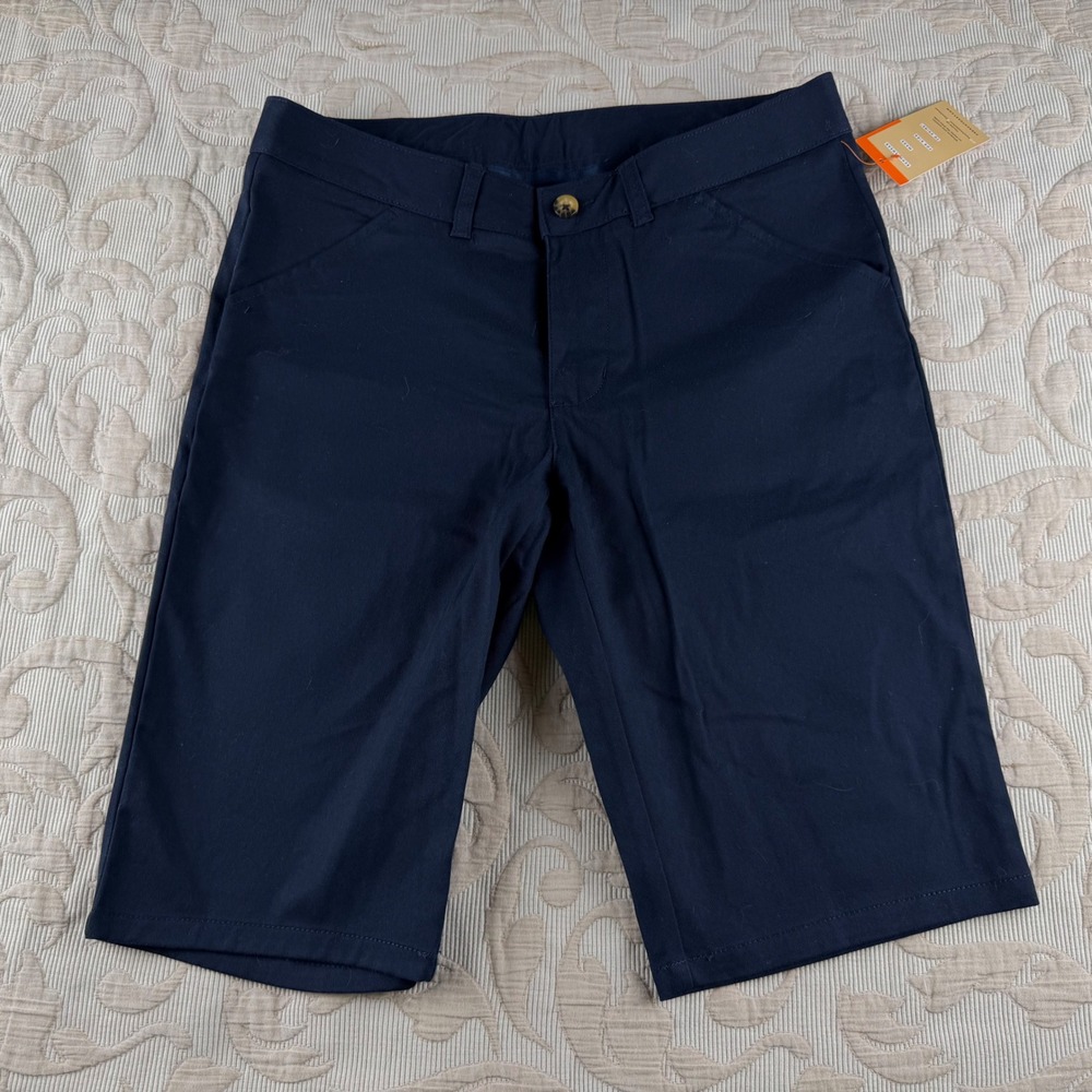 French Toast Women's Navy Blue Schoolwear Bermuda Shorts Stretch Size 6 NWT